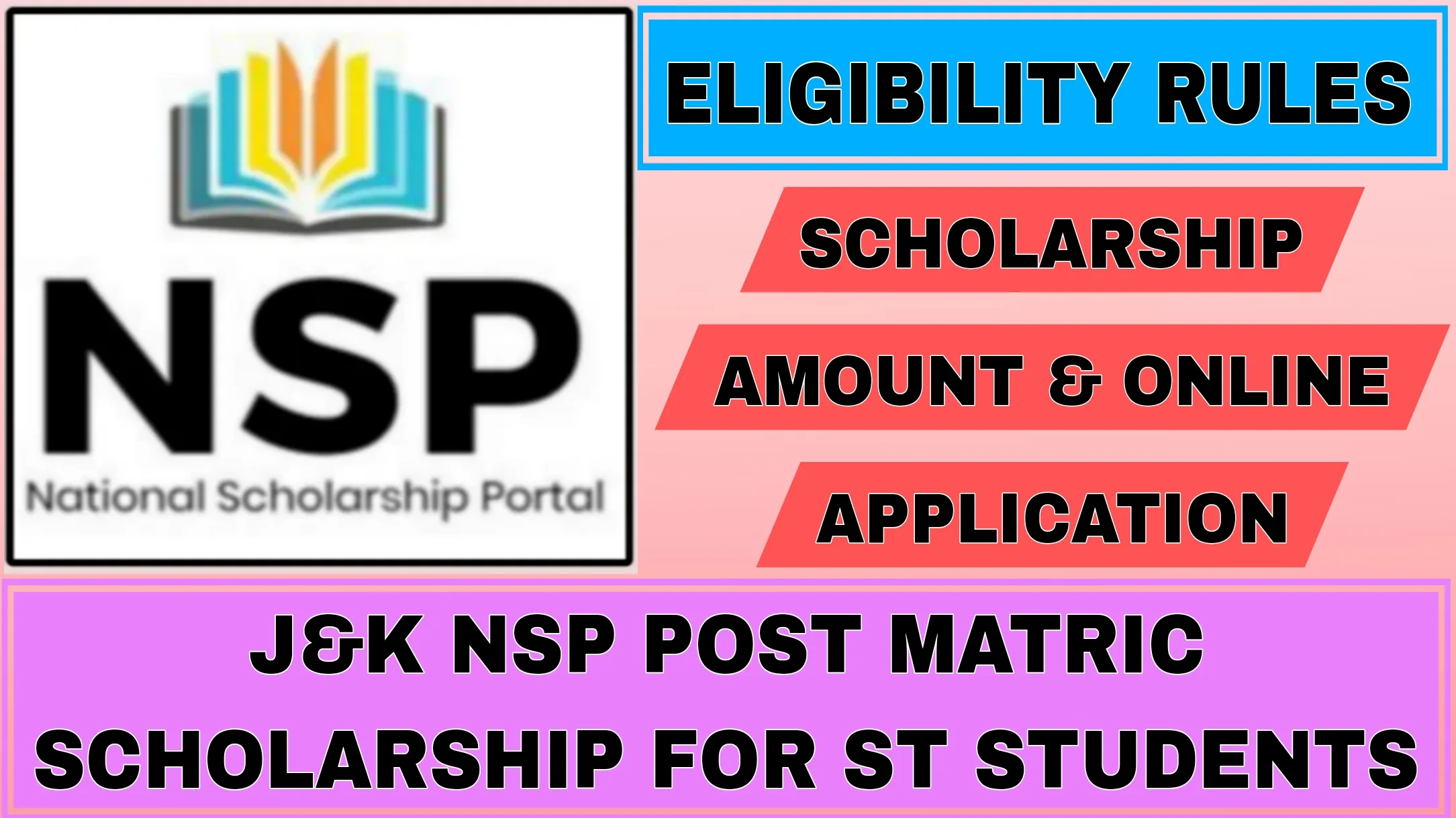 J&K NSP Post Matric Scholarship For ST Students.